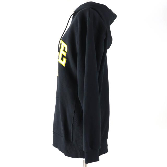 美品☆CELINE セリーヌ 24SS 2Y70F6700Q クラック加工 コットンフリース オーバーサイズ フーディ パーカー S 正規品_1