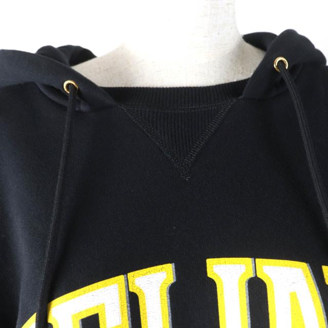美品☆CELINE セリーヌ 24SS 2Y70F6700Q クラック加工 コットンフリース オーバーサイズ フーディ パーカー S 正規品_3