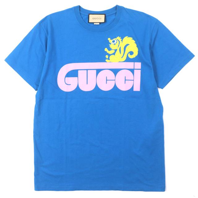 美品▽GUCCI グッチ 548334 コットン スカンクプリント クルー