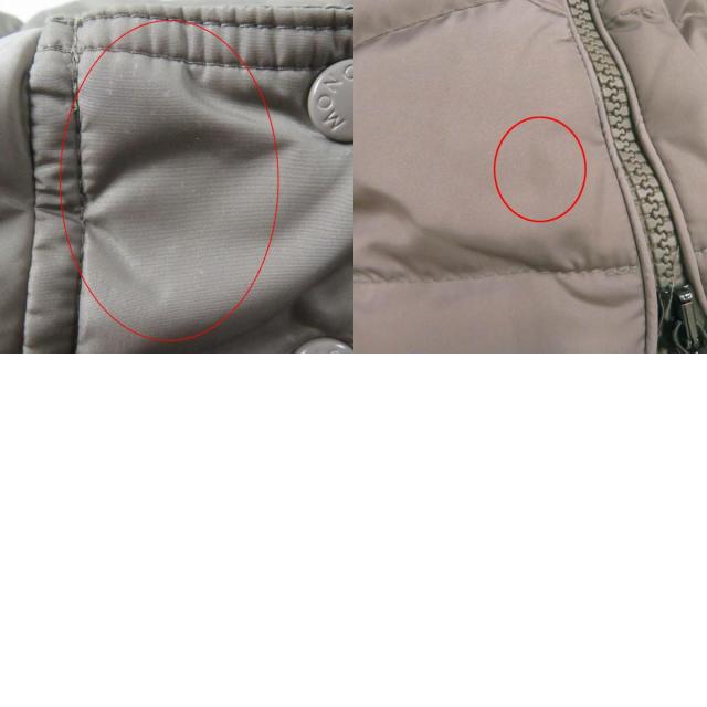美品◎MONCLER モンクレール FLAMMETTE フラメッテ 美シルエット ワッペン・フード付 ロング ダウンコート ベージュ 00 正規品 レディース_9