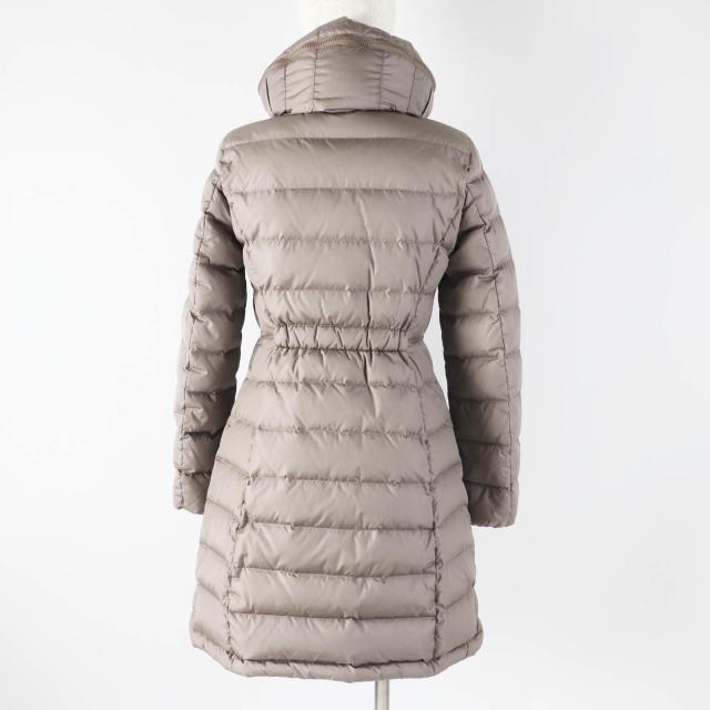 美品◎MONCLER モンクレール FLAMMETTE フラメッテ 美シルエット ワッペン・フード付 ロング ダウンコート ベージュ 00 正規品 レディース_3