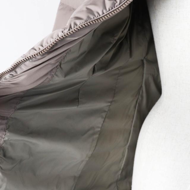 美品◎MONCLER モンクレール FLAMMETTE フラメッテ 美シルエット ワッペン・フード付 ロング ダウンコート ベージュ 00 正規品 レディース_4