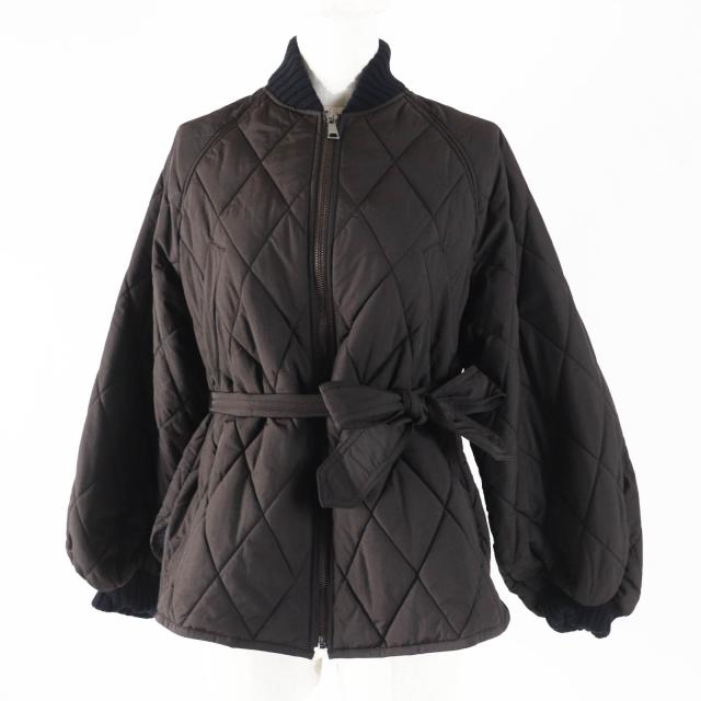 MaxMara Weekend ブラウンキルティングジャケット マックス