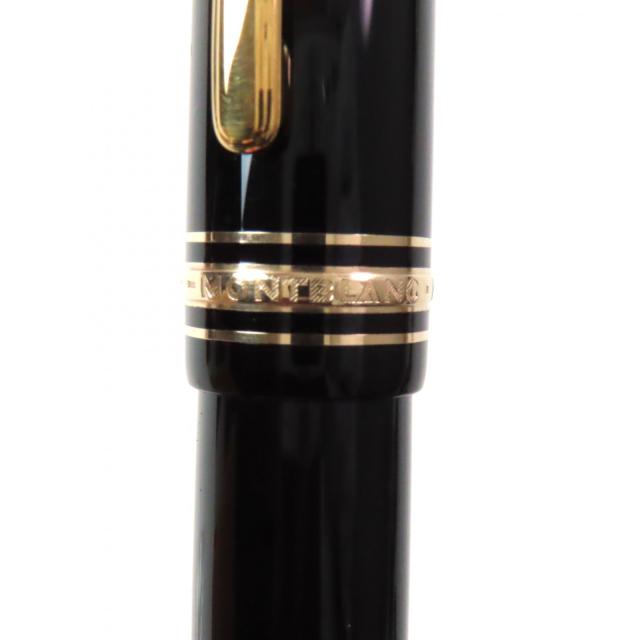極美品▼MONTBLANC モンブラン マイスターシュテュック ペン先18K Bニブ ホワイトスター 万年筆 ブラック ゴールド ドイツ製 メンズ_7