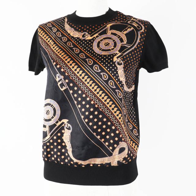 エルメス　ツイルレーヌ　半袖ニット　34 エルメス ツイルレーヌ 半袖ニット 34 【公式通販】