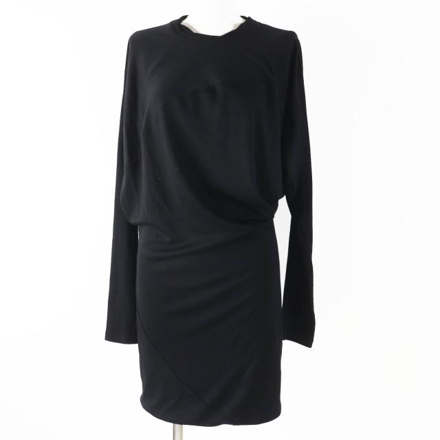 未使用品◎Alexander Wang アレキサンダーワン 1W496140L3 ドルマンスリーブ ワンピース／ドレス ブラック S 正規品 レディース