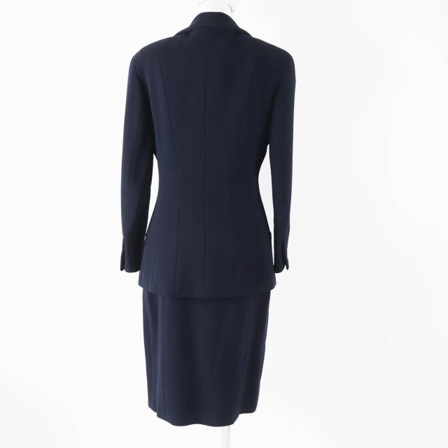 美品】 CHANEL シャネル スーツ セットアップ ネイビー