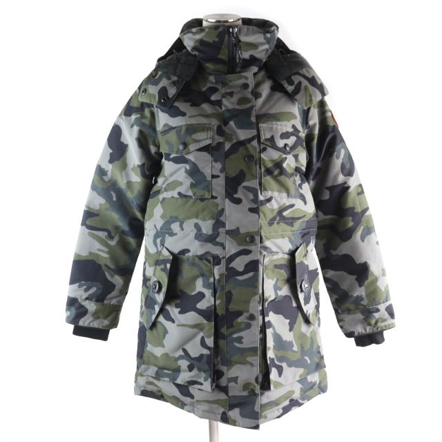 未使用品★  カナダグース 5806LP GABRIOLA PARKA カナダグースジャパン ロゴワッペン・フード付 カモフラ ダウンコート XS