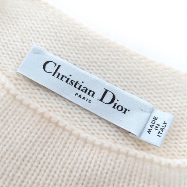 極美品△Christian Dior クリスチャンディオール 24AW 414S94AM064 カシミヤ97% スター シグネチャーロゴ ボトルネック ニット 40 正規品_5