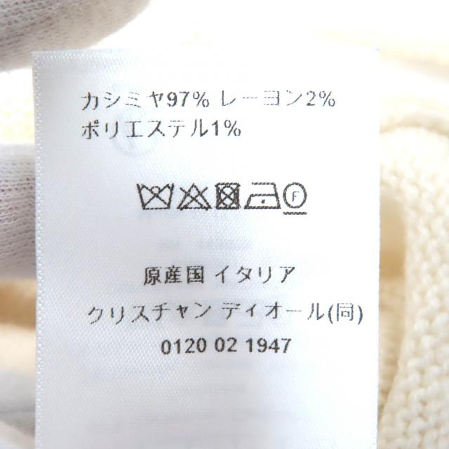 極美品△Christian Dior クリスチャンディオール 24AW 414S94AM064 カシミヤ97% スター シグネチャーロゴ ボトルネック ニット 40 正規品_7