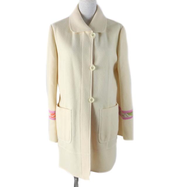 レオナールスポーツフード付きロングジャケット 42 レオナール ロングジャケット レオナールスポーツフード付きロング