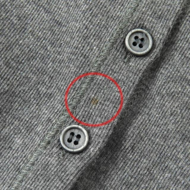 美品△Brunello Cucinelli ブルネロクチネリ シルクチュールカラー切替 ノースリーブカットソー ロングジレ ベスト グレー S 伊製 正規品_9