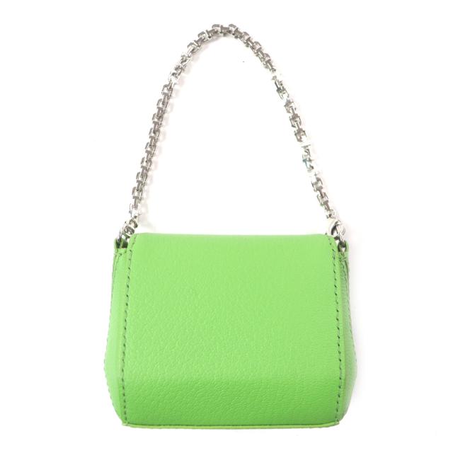 極美品▽TIFFANY&Co. ティファニー Tナノバッグ ペリドット ロゴ 