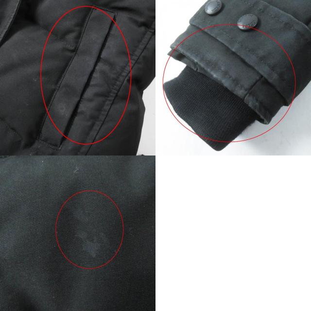 良品◎CANADA GOOSE カナダグース 2302JL MACKENZIE マッケンジーパーカ ファー・フード・ワッペン付 ダウンコート ブラック XS 正規品_9