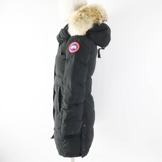 良品◎CANADA GOOSE カナダグース 2302JL MACKENZIE マッケンジーパーカ ファー・フード・ワッペン付 ダウンコート ブラック XS 正規品_2