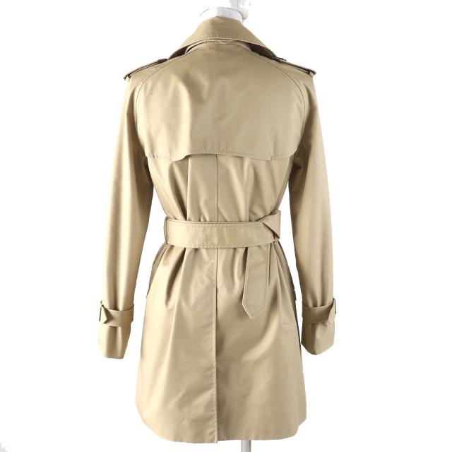 極美品△COACH コーチ F21833 コットン 裏地レオパード柄 ロゴボタン