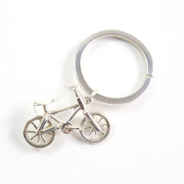 美品★TIFFANY&Co. ティファニー SV925 レアモデル 自転車 キーリング キーホルダー シルバー 箱・保存袋付き 重量15.67g レディース_2