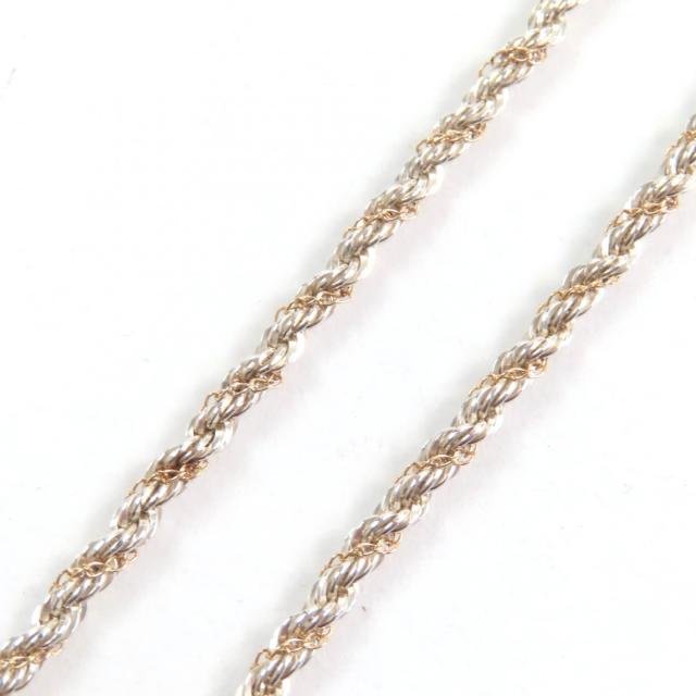 美品☆TIFFANY&Co. ティファニー コンビ スクリューチェーン