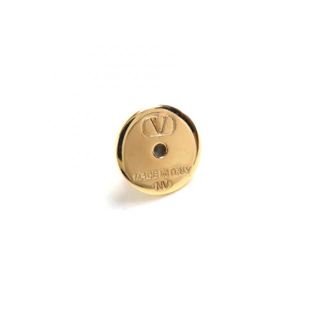 極美品△Valentino Garavani ヴァレンティノガラヴァーニ ZW2J0H29YCW スワロフスキー Vロゴ シグネチャー ピアス ゴールド 箱・袋付き_5