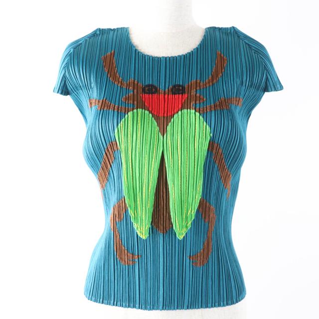 【極美品】プリーツプリーズ4月半袖トップス brand-td-store_e11-st31107