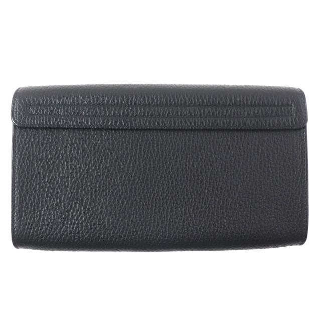 極美品▼Dunhill ダンヒル ロゴ金具 トラベルポーチ オーガナイザー レザーウォレット 　二つ折り 長財布 ブラック メンズ_1