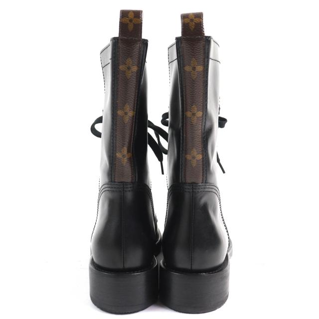 ルイ・ヴィトン モノグラム ブラック レースアップブーツ 2757✨ ルイ