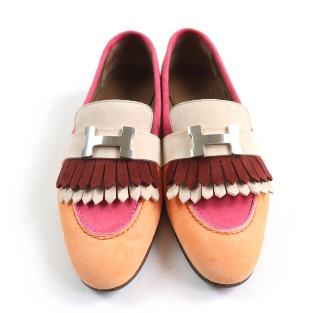 【美品】エルメス　ロワイヤル　ローファー　タッセル　H 金具 エルメス ロワイヤル ローファー タッセル H 金具