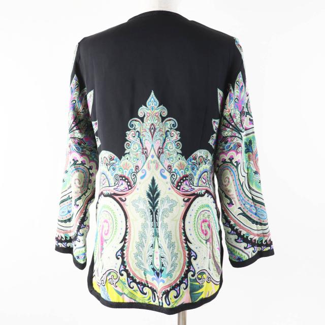 未使用品◎ETRO エトロ 151-18611-1622 リネン 裏シルク100