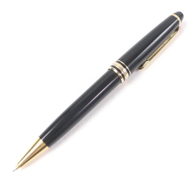 良品□MONTBLANC モンブラン マイスターシュテュック クラシック ツイスト式 シャープペンシル ブラック ゴールド ドイツ製 筆記確認済み