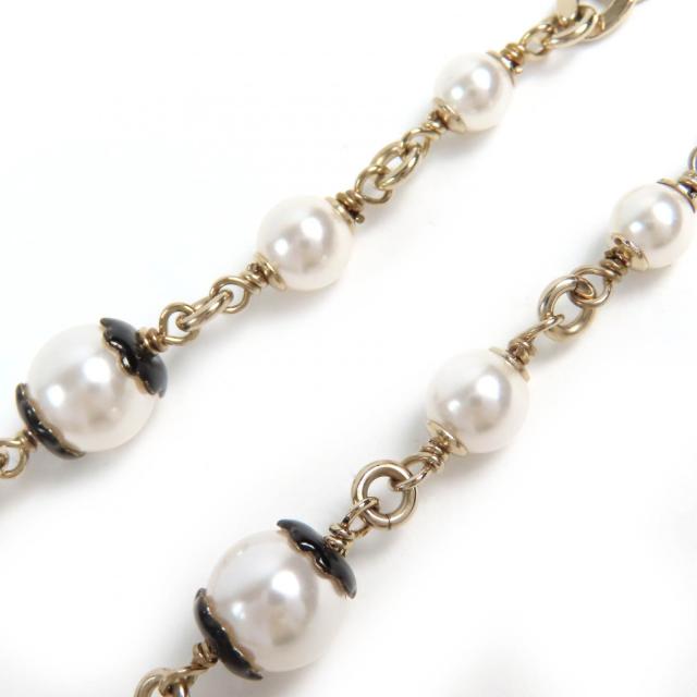 未使用品△CHANEL シャネル ABE157 C24B ココマーク パール コスチューム ネックレス チョーカー アクセサリー ゴールド 箱付き 仏製_4