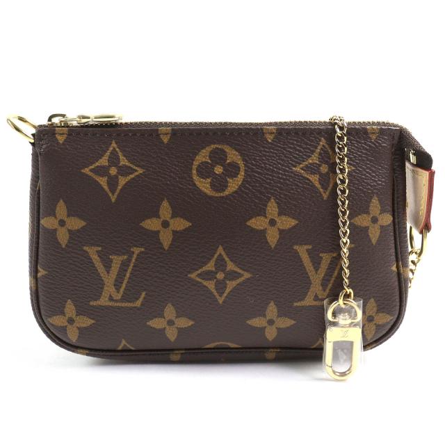 ルイヴィトン　モノグラム　ミニポーチ　チェーン付き　美品 LOUIS VUITTON ルイ・ヴィトン モノグラム アクセソワール ポーチ 楽天