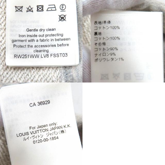 極美品△LOUIS VUITTON ルイヴィトン 2025年 1AGDAG フライト・モード トラベルスタンプクロップフーディ パーカー S 正規品 定価258500_9