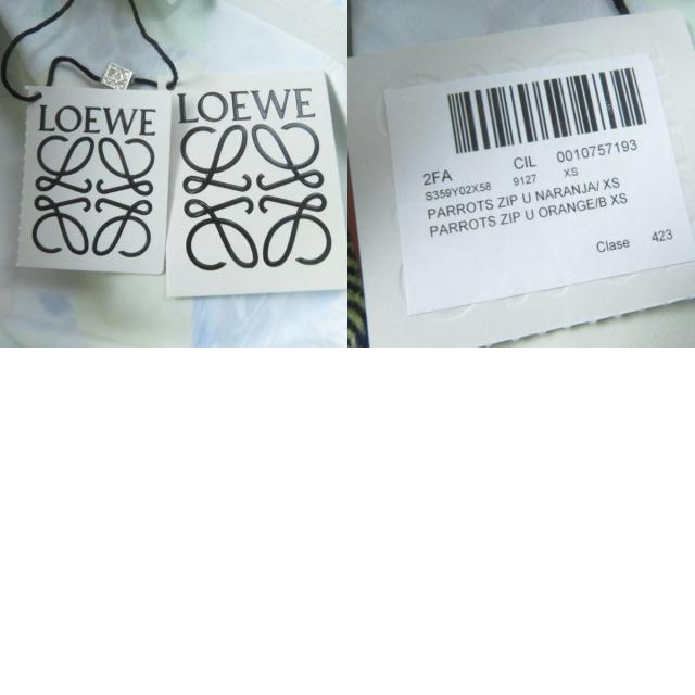 未使用品☆LOEWE ロエベ S359Y02X58 パロットプリント ZIPトップ