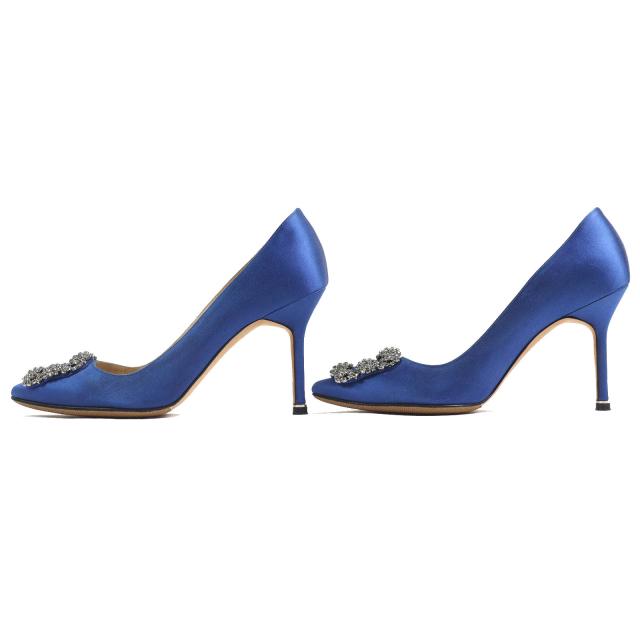 美品△MANOLO BLAHNIK マノロブラニク HANGISI ハンギシ