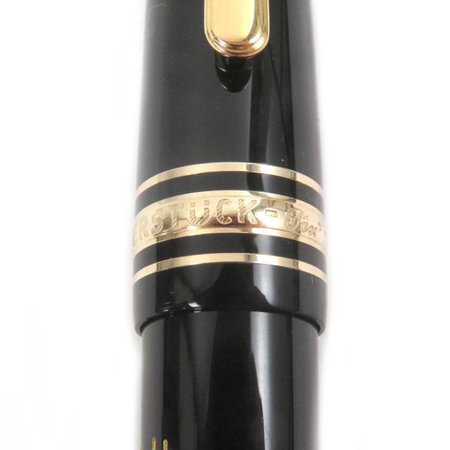 極美品□MONTBLANC モンブラン マイスターシュテュック 145 Pix クラシック ショパン ペン先14K Fニブ 万年筆 ブラック ゴールド ドイツ製 メンズ 新品)MONTBLANC モンブラン 万年筆 マイスターシュテュック #145
