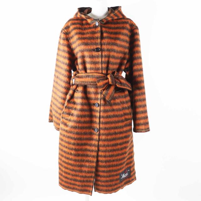 MARNIマルニダブルブレストウールトレンチロングコート46ブラウン美品 美品 マルニ コート MARNIマルニダブルブレストウールトレンチ