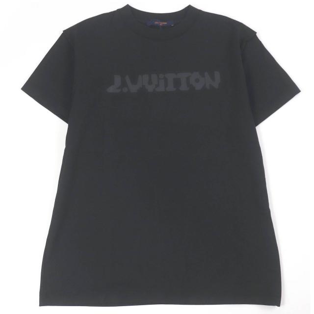 未使用品□LOUIS VUITTON ルイヴィトン 22SS LV 2054 テルモヒート リアクティブプリント 半袖Ｔシャツ ブラック S イタリア製 正規品