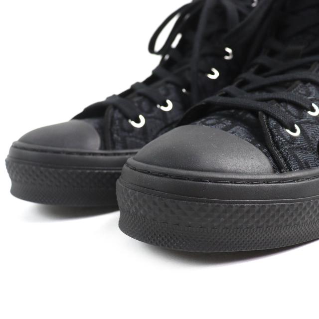 未使用品△DIOR ディオール オム 3SH126ZSA H969 B23 オブリーク ロゴ ハイカットスニーカー ブラック 43 保存袋付き イタリア製 メンズ_4
