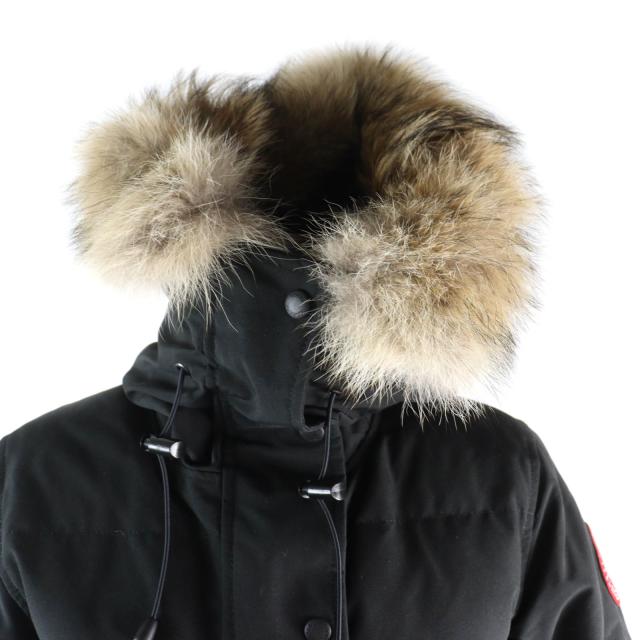 極美品 黒 カナダグース 3802LA シェルバーン コヨーテファー ダウン