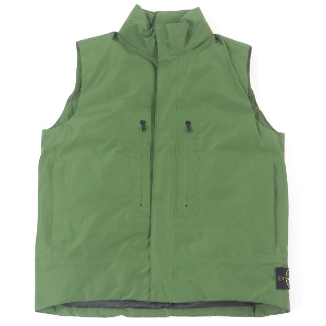 美品◆STONE ISLAND ストーンアイランド フード付 ジップアップダウンジャケット L オフホワイト メンズ 美品 STONE ISLAND (ストーンアイランド) 機能ジャケット Lサイズ ベージュ