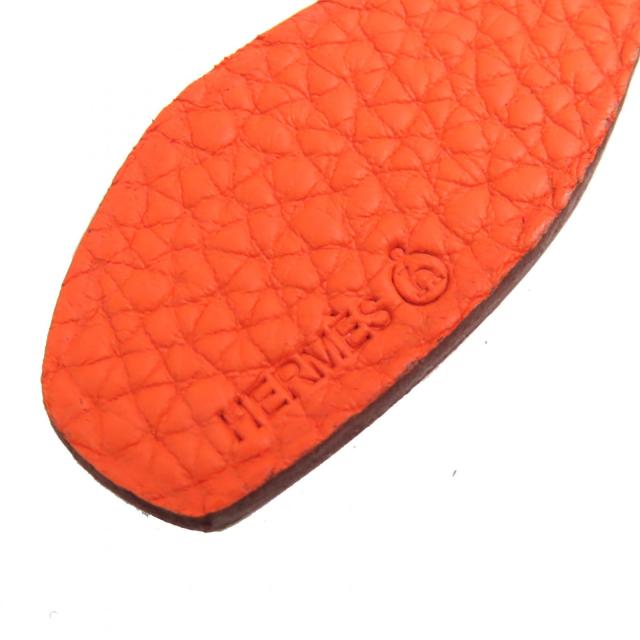 極美品△HERMES エルメス プティアッシュ ビーバー エプソン/トゴ バッグチャーム ピンク/オレンジ 箱付 レディース 大人気 オススメ◎_5