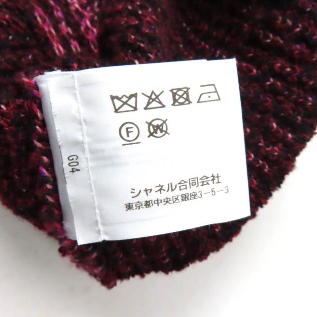 極美品★CHANEL シャネル P73852 カシミヤ ウール混 ココマーク金具付 Vネック ニットベスト ピンク系 34 イタリア製 正規品 レディース_8