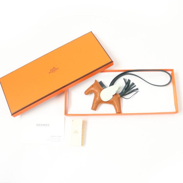 極美品☆HERMES エルメス ロデオチャーム ペガサスPM ゴールド