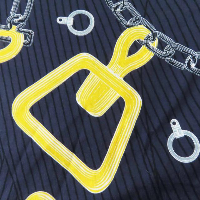 未使用品◎HERMES エルメス 24SS 4H4641DH カレイドスコープ・エフェクト コットン コットン 半袖Ｔシャツ ネイビー 34 箱付 正規品_5