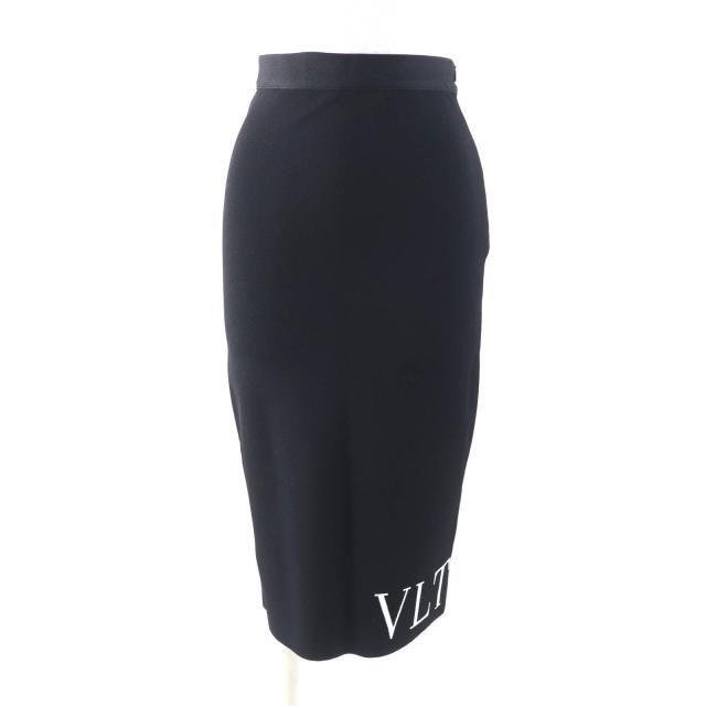 極美品☆VALENTINO ヴァレンティノ VLTNロゴ 膝丈 ニットスカート