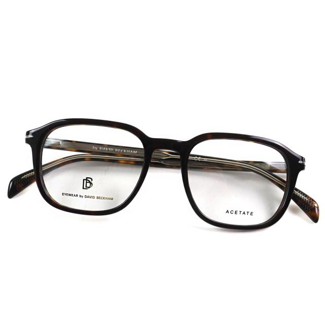 未使用品○EYEWEAR by DAVID BECKHAM アイウェア バイ デビッド・ベッカム DB 1084 DBモノグラム エンドチップ メガネ 眼鏡 べっ甲柄