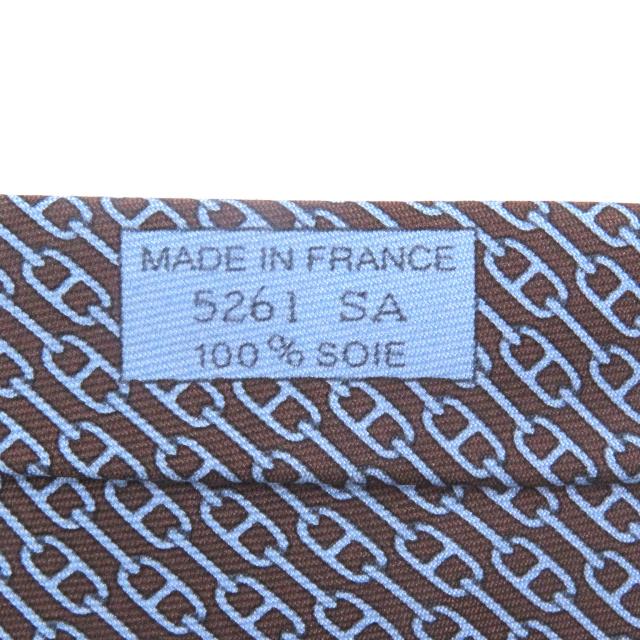 未使用品□HERMES エルメス 5261 SA シルク100% シェーヌ チェーン 総