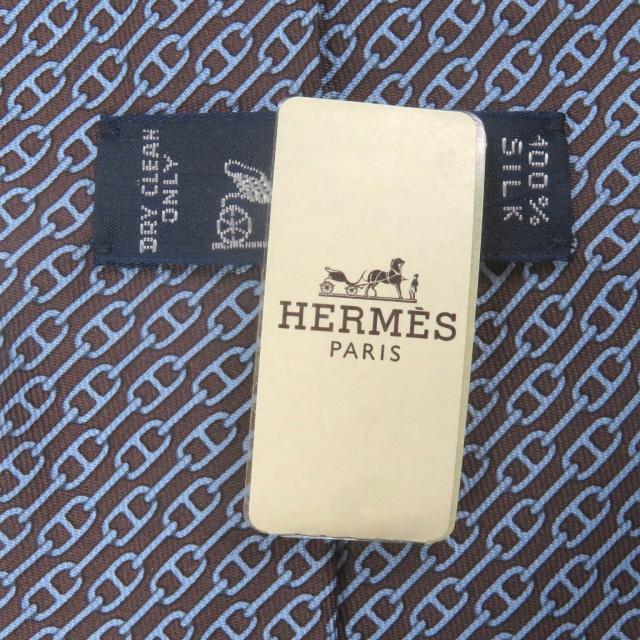 未使用品□HERMES エルメス 5261 SA シルク100% シェーヌ チェーン 総