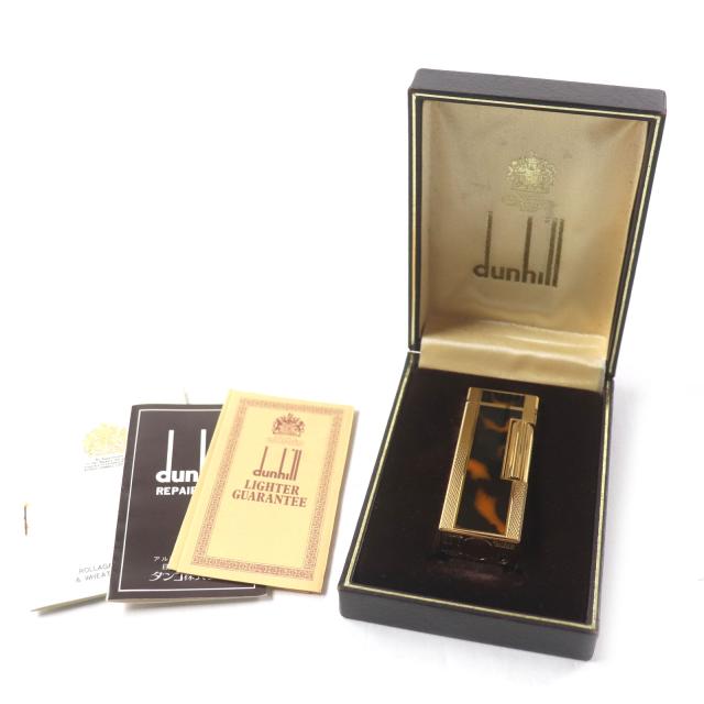 美品▽Dunhill ダンヒル スクエア ラッカー マーブル ローラー式
