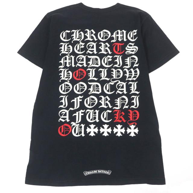 CHROME HEARTS クロムハーツ　ダガーロゴ半袖Tシャツ USA製 ChromeHearts クロムハーツ ダガー 半袖Tシャツ ロゴ トップス USA製